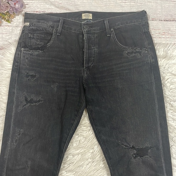 Citizens of Humanity Premium Vintage Emerson Slim Boyfriend Black Pepper Jeans - Picture 8 of 15